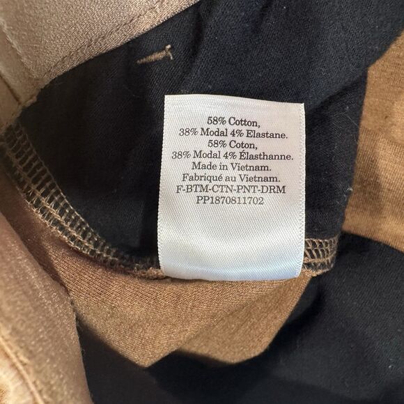 Everlane The Dream Knit Pant Sz XL Golden Brown Pocket Tapered Ankle Length EUC - Picture 16 of 16